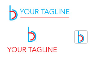 B D Logo Design Template Vector