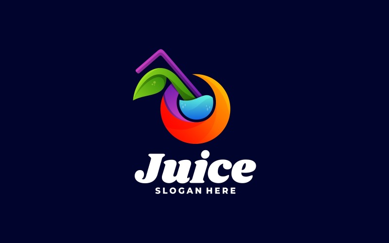 Juice Gradient Logo Design Logo Template