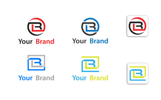 L B or B l Logo Design Vector Template