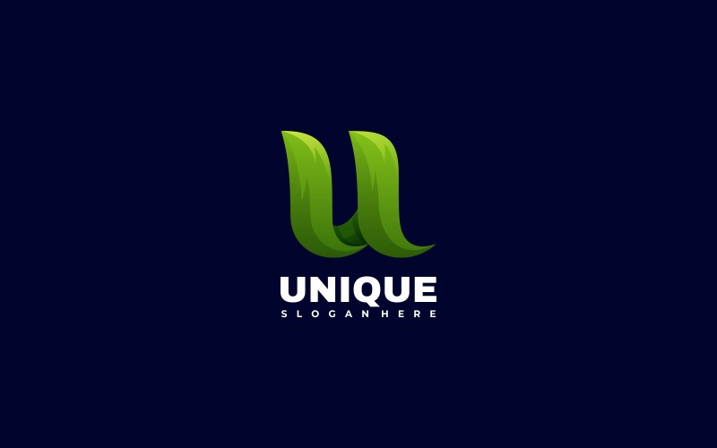 Letter U - Unique Gradient Logo Logo Template