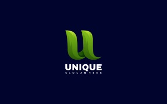 Letter U - Unique Gradient Logo