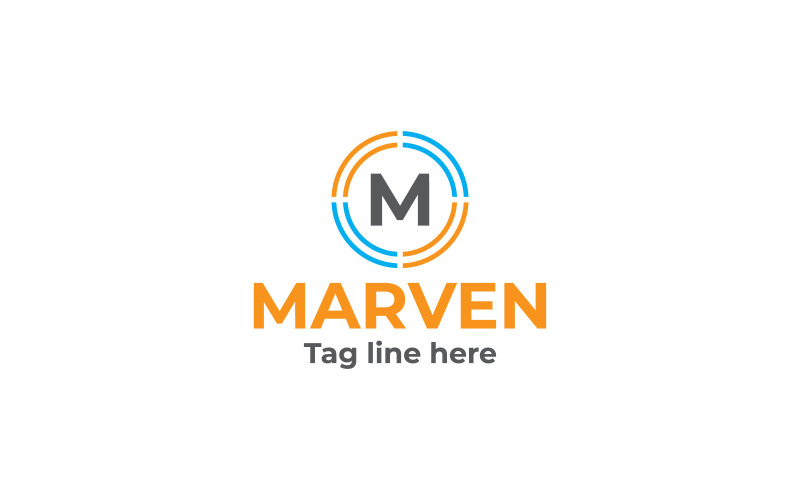 Merven M Letter Logo Design Template Logo Template