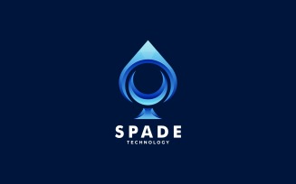 Spade Gradient Logo Style