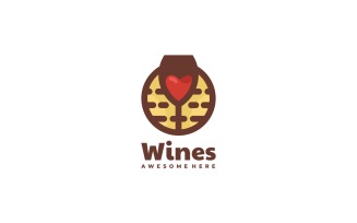 Wine Simple Logo Template