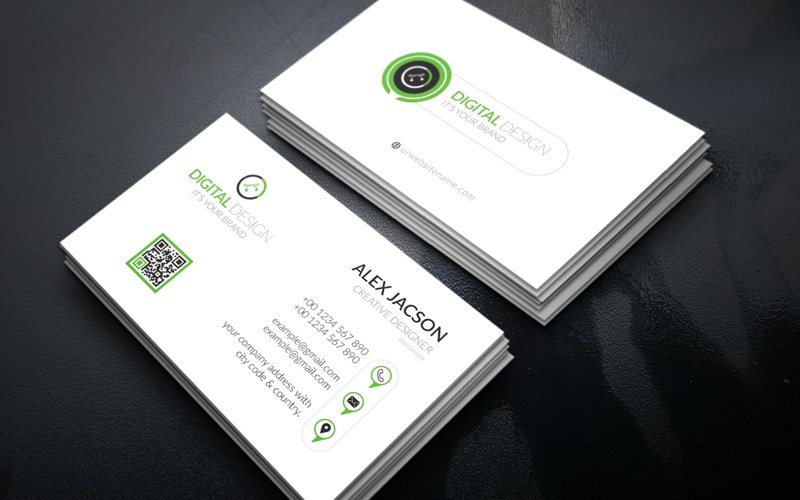 Template #223468 Card Corporate Webdesign Template - Logo template Preview