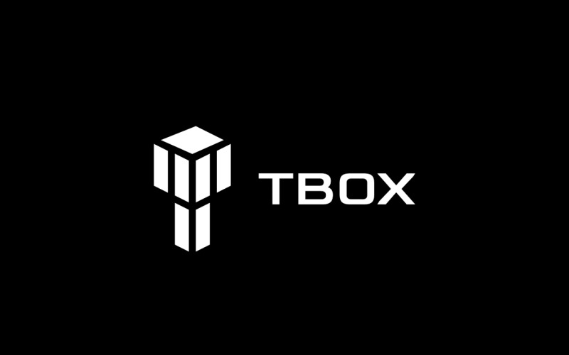 Abstract Key T Box Negative Logo Logo Template