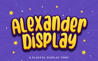 Alexander Display - Playful Display Font