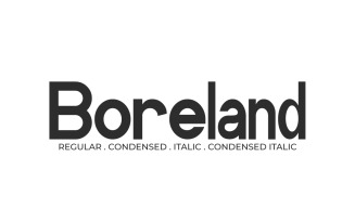 Boreland Casual Sans Serif Font