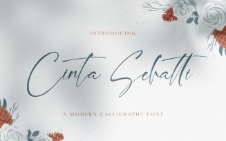 Cinta Sehatti - Calligraphy Font