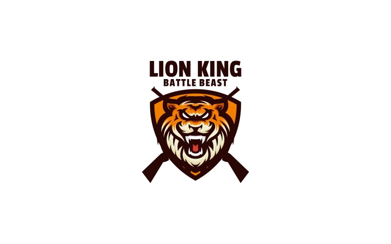 Lion King Mascot Logo Template