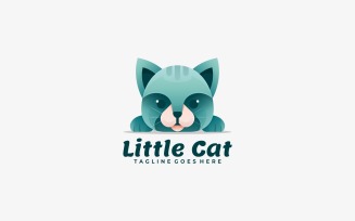 Little Cat Gradient Logo Style