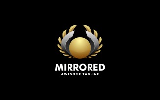 Mirrored Gradient Logo Style