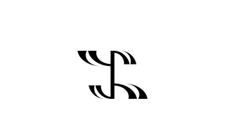 Monogram Y R Ambigram Logo