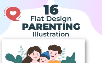 16 Parenting Psychology Family Illustration