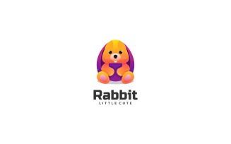 Rabbit Cute Colorful Logo