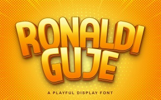 RONALDI GUJE - Display Sans Font