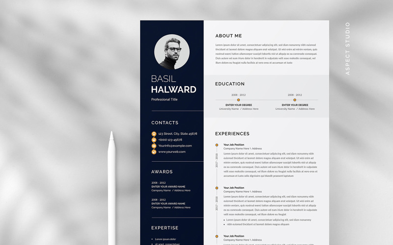 Basil Hailward Resume CV Template Resume Template