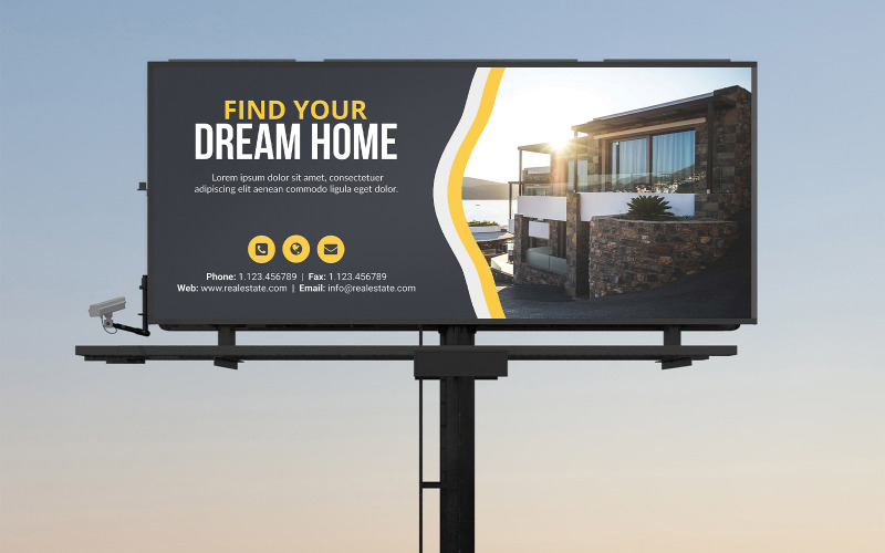 Dream Home Real Estate Billboard Templates Corporate Identity