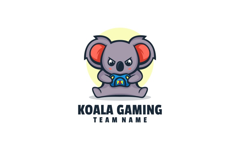 Koala Gaming Cartoon Logo Style Logo Template