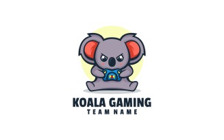 Koala Gaming Cartoon Logo Style