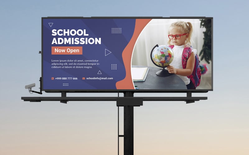 Minimalist School Billboard Templates Corporate Identity