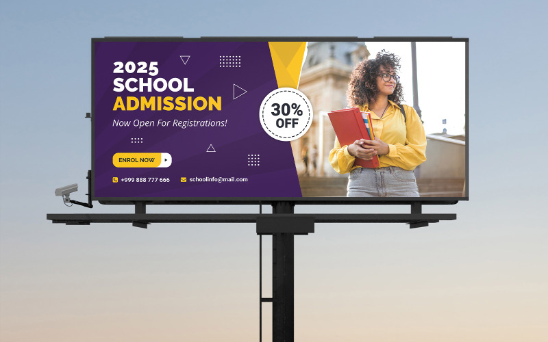 School Admission Billboard Templates Corporate Identity