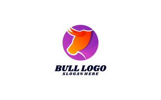 Bull Gradient Logo Design