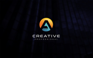Creative Abstract Letter A Logo Template