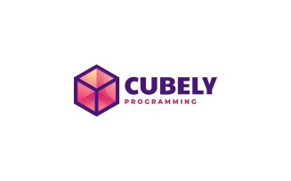 Cube Gradient Logo Template