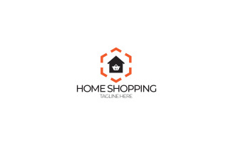 Home Shopping Logo Design Template