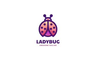Ladybug Simple Mascot Logo