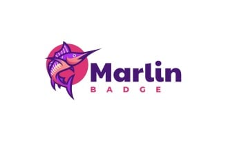 Marlin Simple Mascot Logo