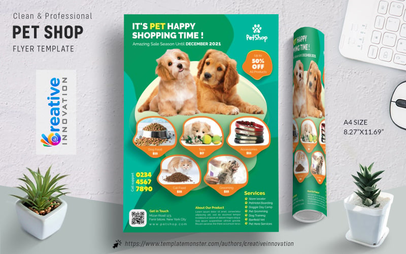 Pet Shop | Animal Shop Flyer Corporate Identity