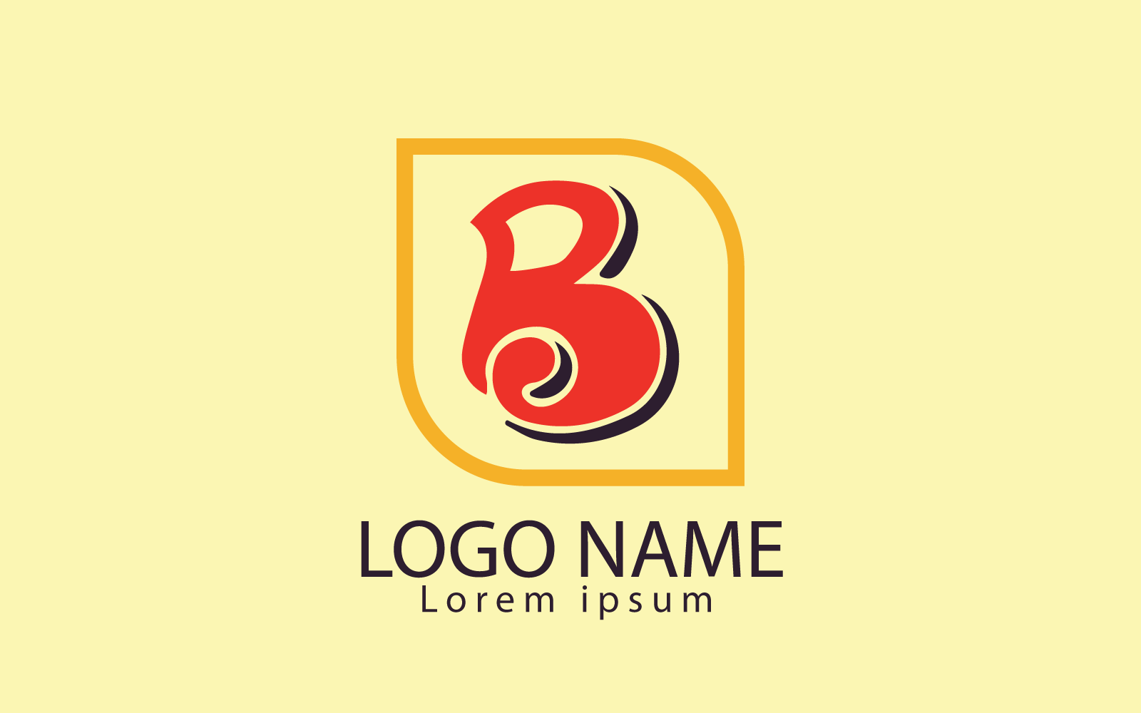 Professionelles und einzigartiges B-Logo
