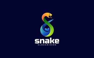 Snake Gradient Colorful Logo Style