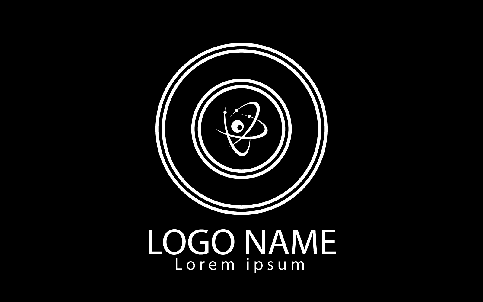 Unique And Creative Atom Logo