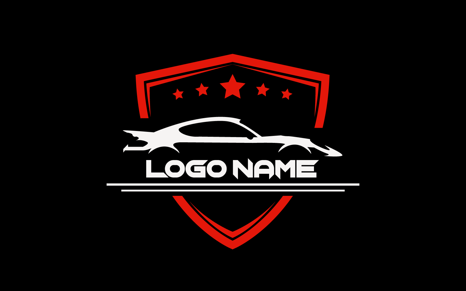 Unique Auto Detailing Logo Vector Graphic
