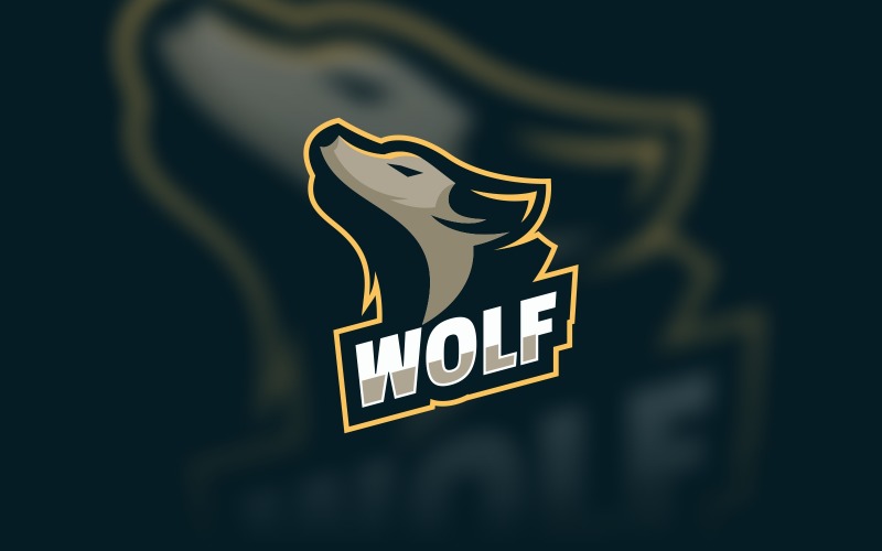 Wolf Sport and E Sports Logo Style Logo Template