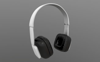 HeadPhone Black-White 3D Model