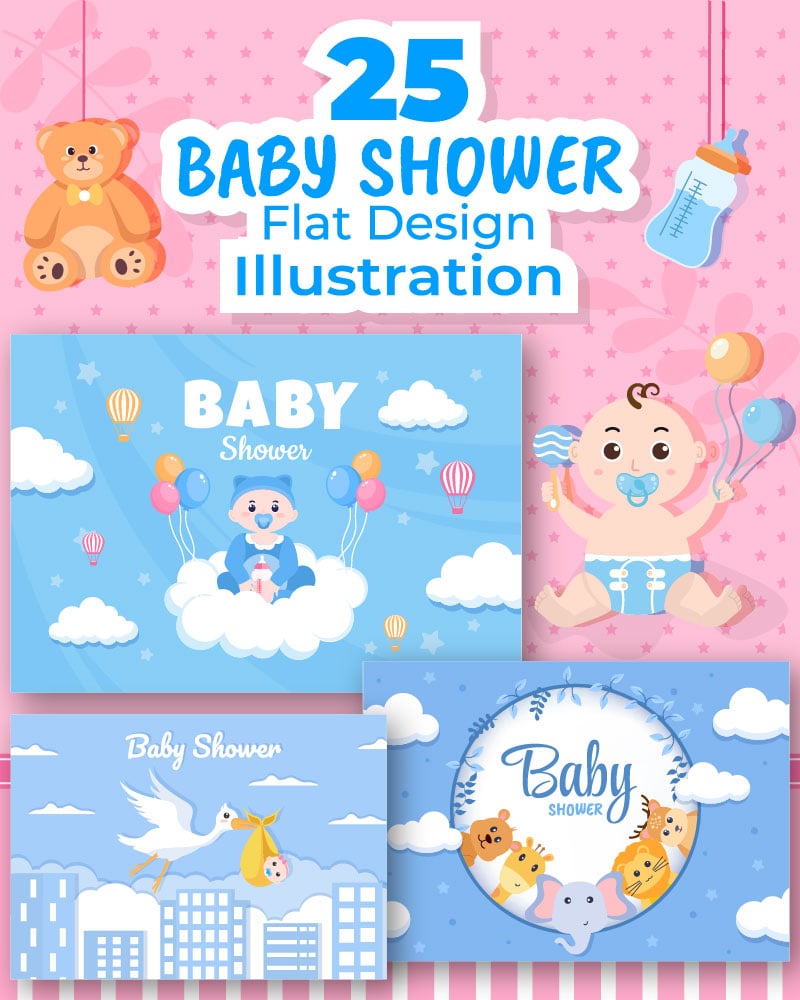 Kit Graphique #223949 Baby Shower Divers Modles Web - Logo template Preview