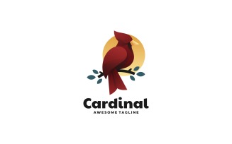 Cardinal Bird Gradient Logo Style