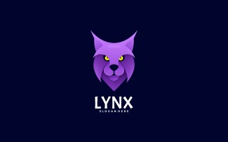Lynx Head Gradient Logo Style