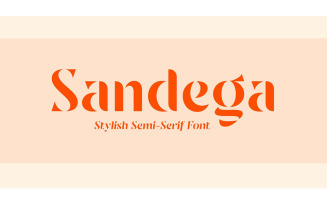 Sandega Font - Sandega Font