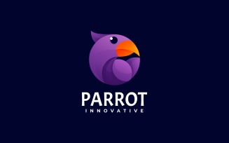 Vector Parrot Gradient Logo Style