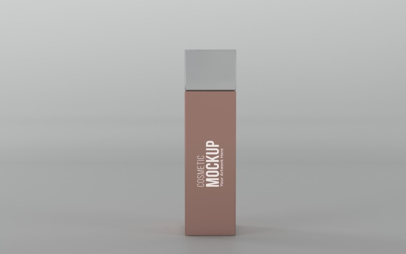 3d render of a perfume bottle isolated on gray background Product Mockup