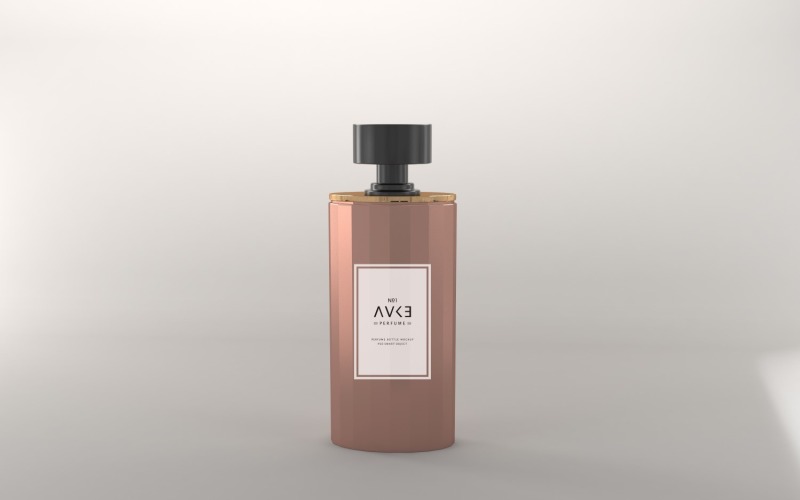 3D render of a Perfume bottle Mockup isolated on a white background Product Mockup