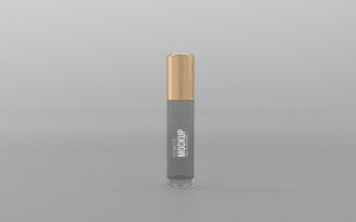 3d render of a roller Cosmetic bottle isolated on a gray background Template