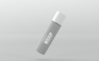 3d render of roller Cosmetic bottles isolated on gray background