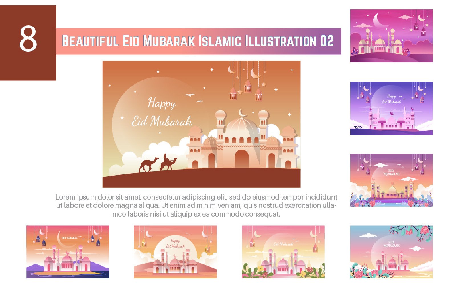 Template #224151 Happy Eid Webdesign Template - Logo template Preview