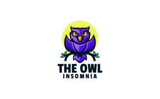 The Owl Simple Mascot Logo